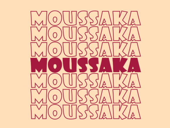 Moussaka Svg Cut File Graphics for Print Templates