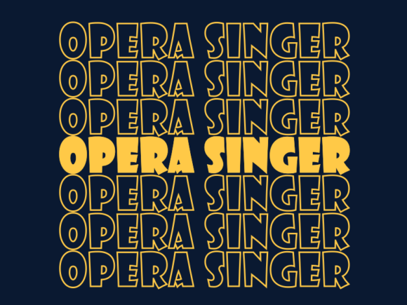 Opera Singer Svg Cut File Graphics for Print Templates