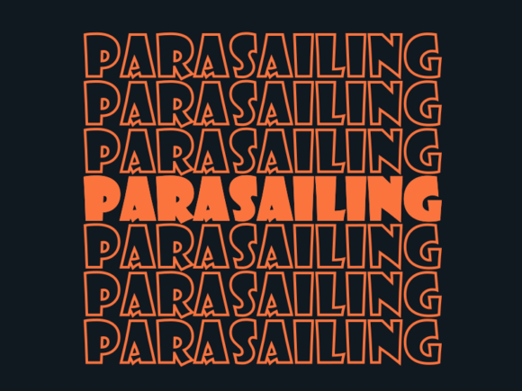 Parasailing Svg Cut File: A Graphic for Modern Web Design
