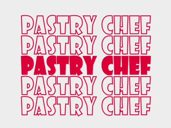 Pastry Chef Graphics for Print Templates