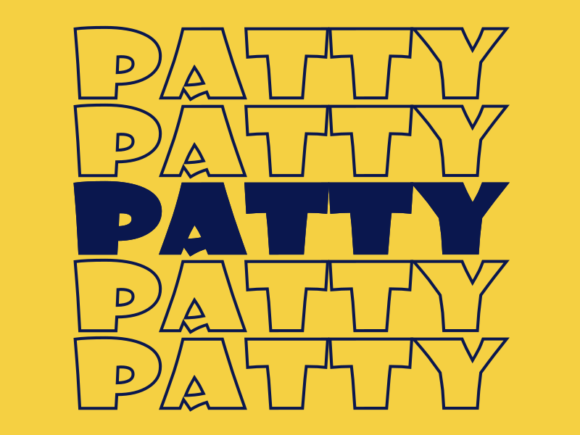 Patty Svg Cut File Graphics for Print Templates