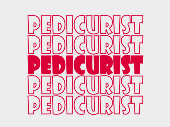 Pedicurist Svg Cut File Graphics for Print Templates