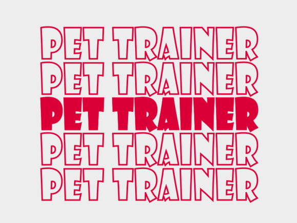 Pet Trainer Graphics for Print Templates