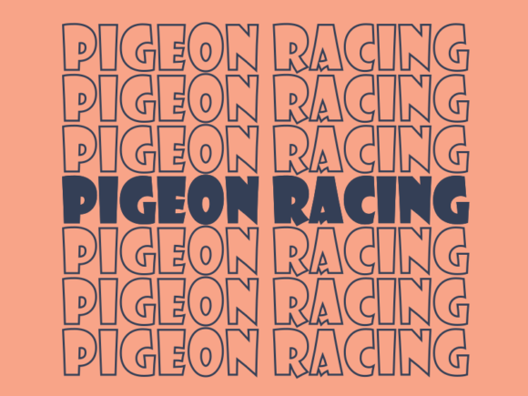 Pigeon Racing Graphics for Print Templates