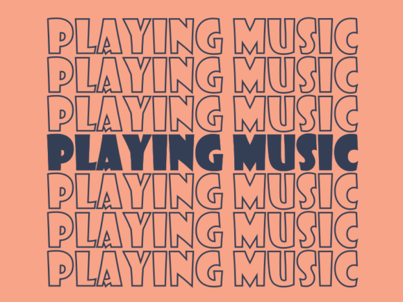 Playing Music Svg Cut File for Branding and Packaging