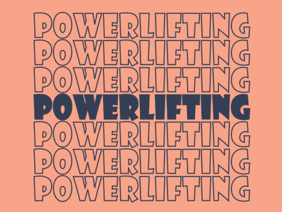 Powerlifting Graphics for Print Templates