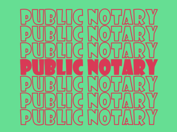 Public Notary Svg Cut File Graphics for Print Templates