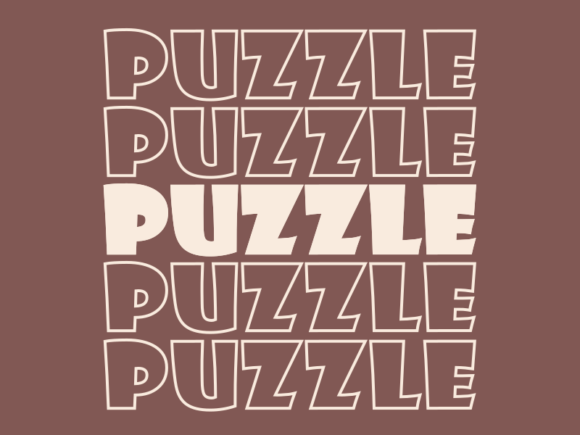 Puzzle Graphics for Print Templates