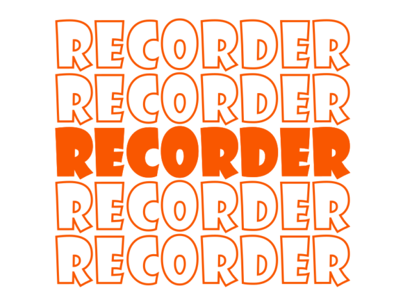 Recorder Svg Cut File: A Modern Graphic for Clean Web Design