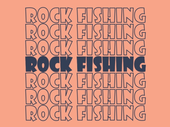 Rock Fishing Svg Cut File Graphics for Print Templates