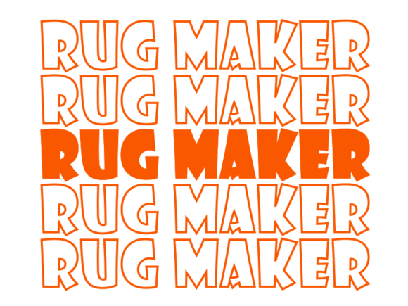 Rug Maker Svg Cut File Graphics for Print Templates