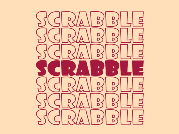 Scrabble SVG Cut File: Graphics for Print Templates