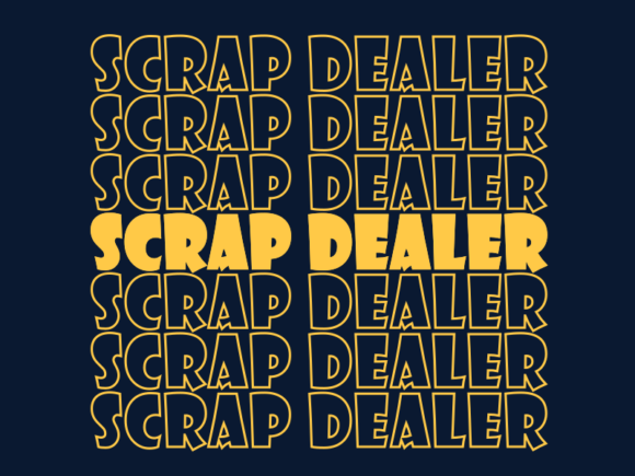 Scrap Dealer SVG Cut File: Graphics for Print Templates