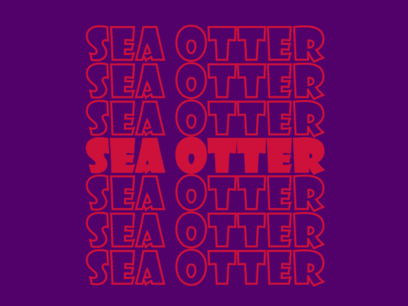 Sea Otter SVG Cut File: Graphics for Print Templates