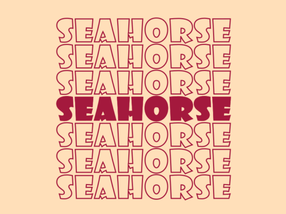 Seahorse SVG Cut File: Graphics for Print Templates