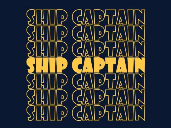 Ship Captain SVG Cut File: Graphics for Print Templates