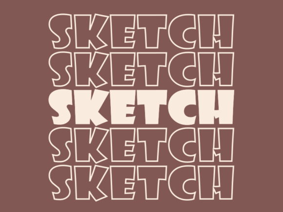 Sketch SVG Cut File: Graphics for Print Templates
