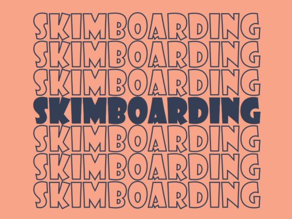 Skimboarding SVG Cut File