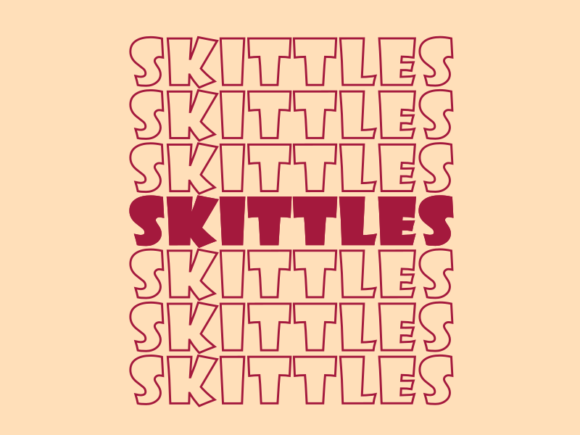 Skittles SVG Cut File: Graphics for Playful Print Templates