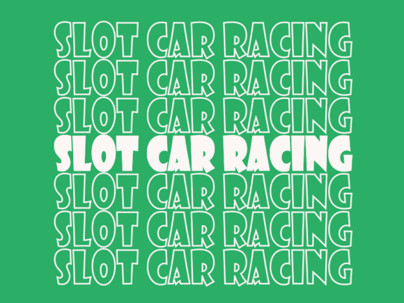 Slot Car Racing SVG Graphics for Print Templates