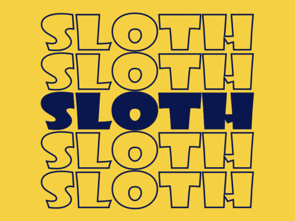 Sloth SVG Cut File: Graphics for Print Templates
