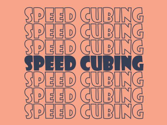 Speed Cubing SVG Cut File