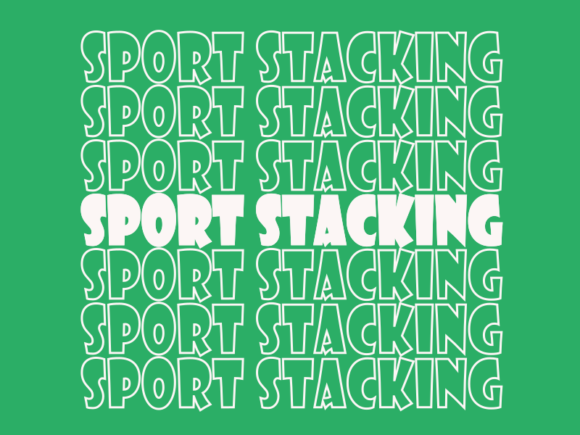 Sport Stacking SVG Cut File: Graphics for Print Templates