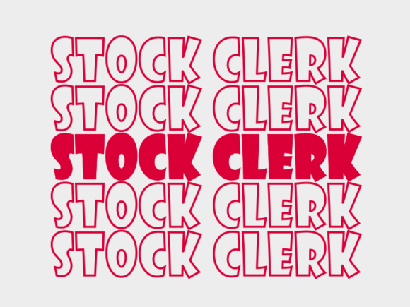 Stock Clerk SVG Cut File: Graphics & Print Templates