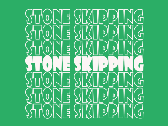 Stone Skipping SVG Cut File: Graphics for Print Templates