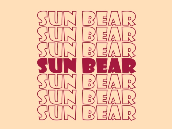 Sun Bear SVG Cut File: Graphics for Print Templates