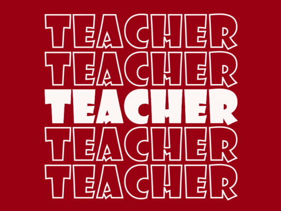 Teacher SVG Cut File: Graphics for Print Templates