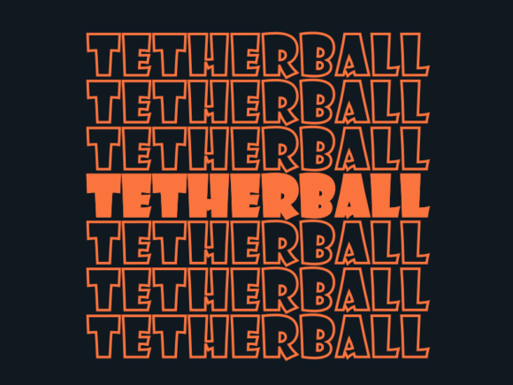 Tetherball SVG Cut File: Graphics for Print Templates