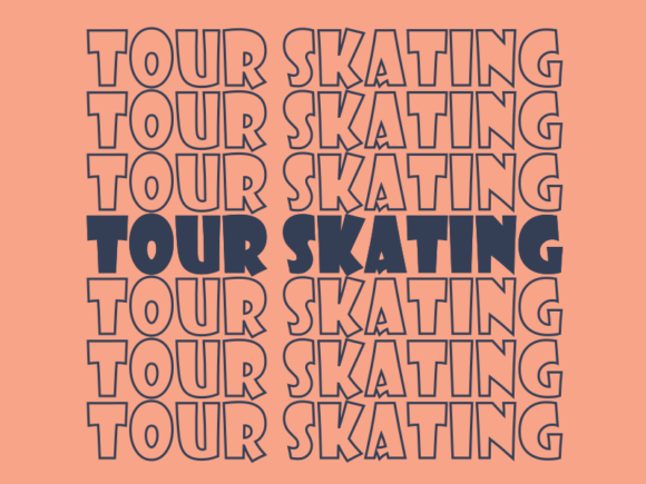 Tour Skating SVG Cut File: Graphics for Print Templates