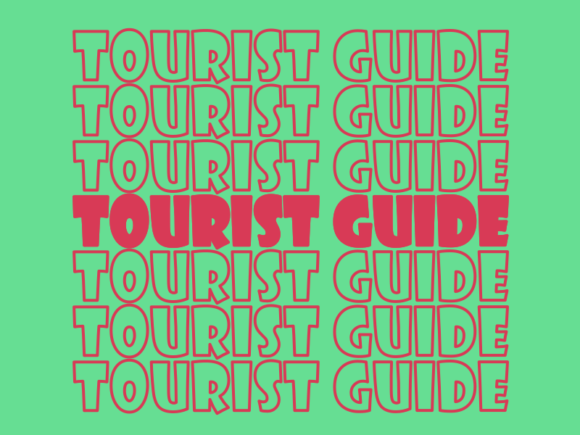 Tourist Guide SVG Cut File: Graphics for Print Templates