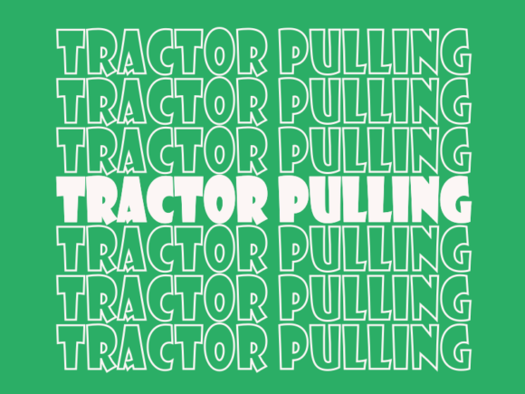 Tractor Pulling SVG Cut File: Graphics for Print Templates